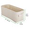 mDesign Cotton Fabric Bathroom Storage Organizer Bin, Tall, 4 Pack